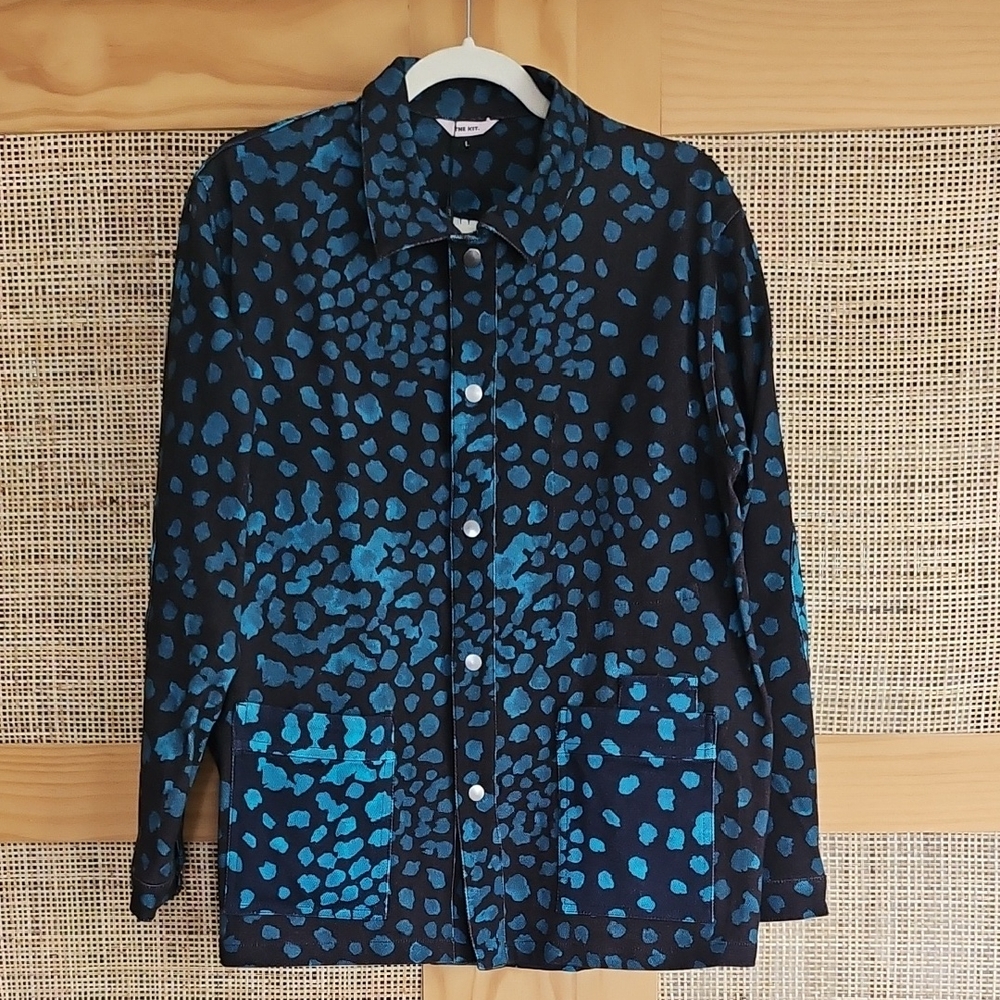 The Knit Painters Jacket Beach Pebble Sz Large